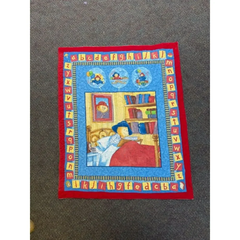Handmade Vintage Children's Alphabet Quilt